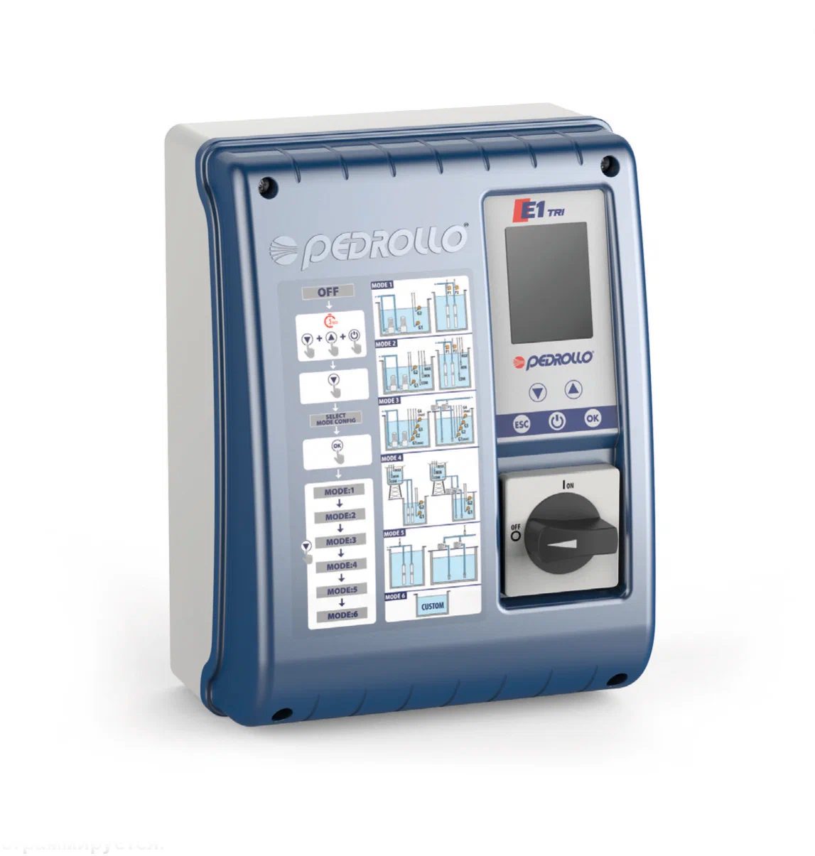 Пульт E1 - TRI/2 до 25А Pedrollo 533QPED011T