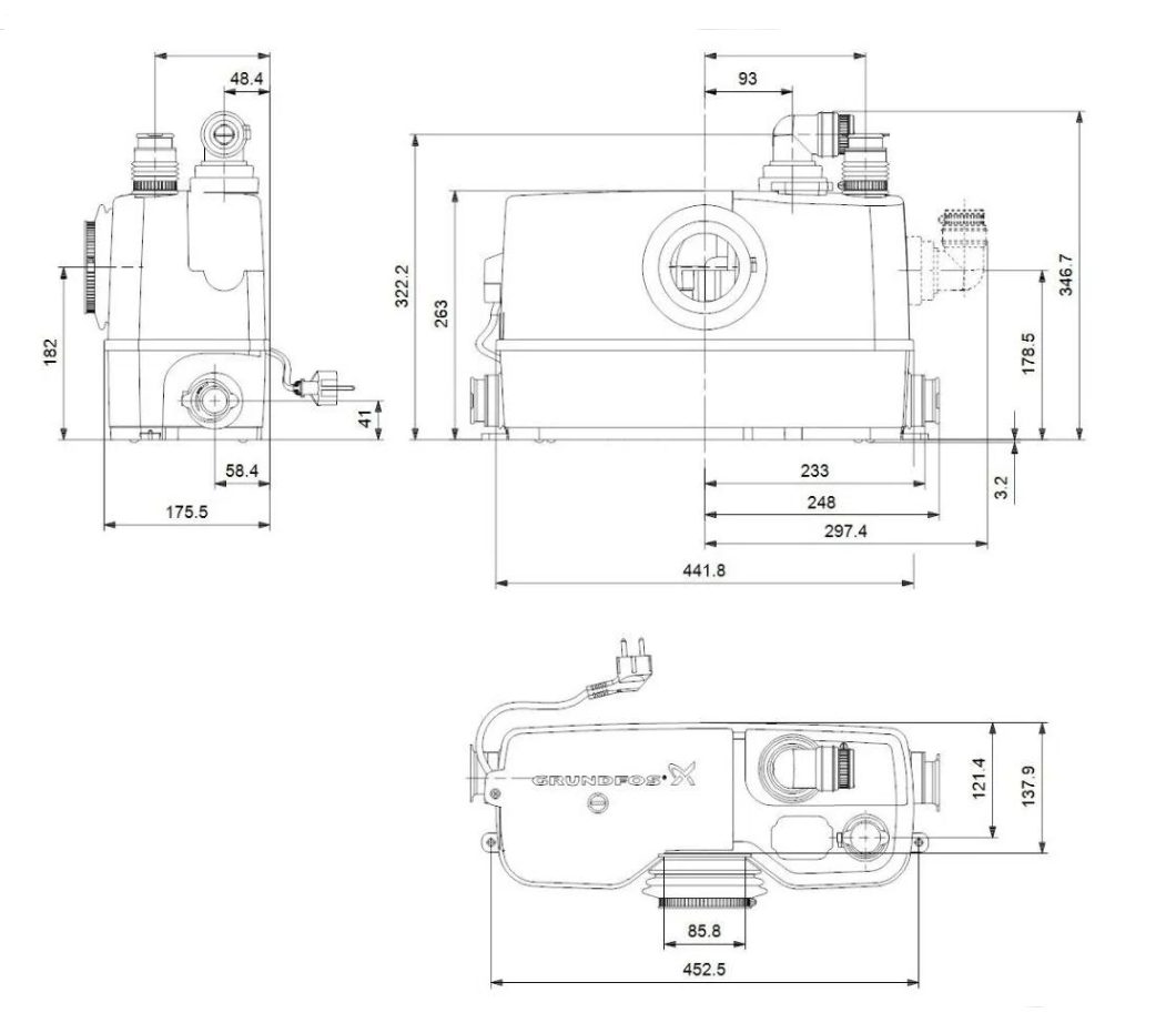 Фото Насосная канализационная установка Grundfos Sololift2 WC-3 1