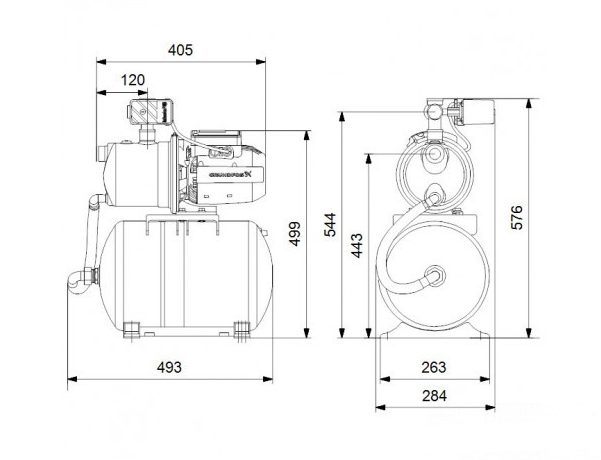Фото Насосная станция Grundfos JP 3-42 PT-H SCHUKO HU 1