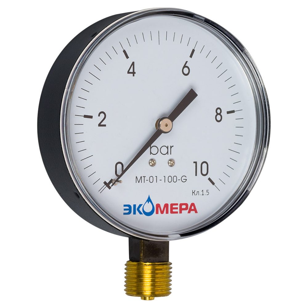 Манометр МД02-50мм Экомера МД02-50-G-1МПА-РИ