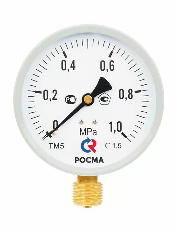 Фото Мановакуумметры Росма ТМВ-520Р.00(-0,1-2,4MPa)M20x1,5.1,0 5