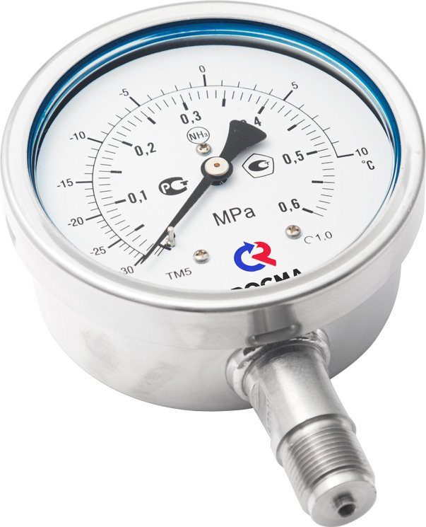 Фото Манометр Росма ТМ-521Р.00(0-0,6MPa)M20x1,5.1,0.NH3 1