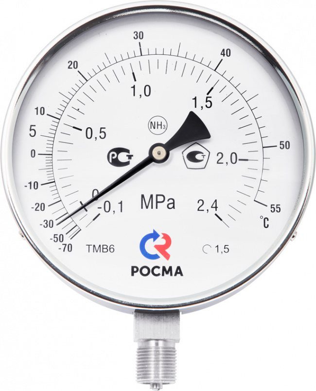 Манометр Росма 00000036575 Радиальный