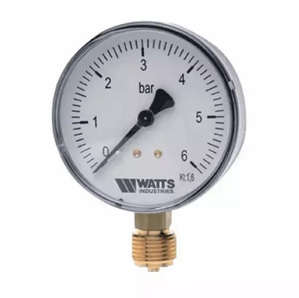 Манометр MDR100/16 0-16bar RAD 1/2 Watts 10008079