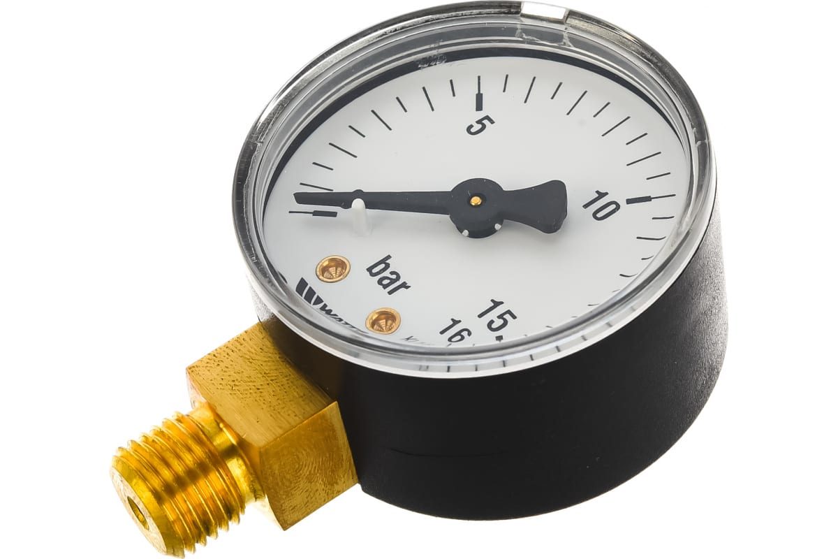 Фото Манометр Watts аксиальный F+R100 0-6bar корпус 50mm 1