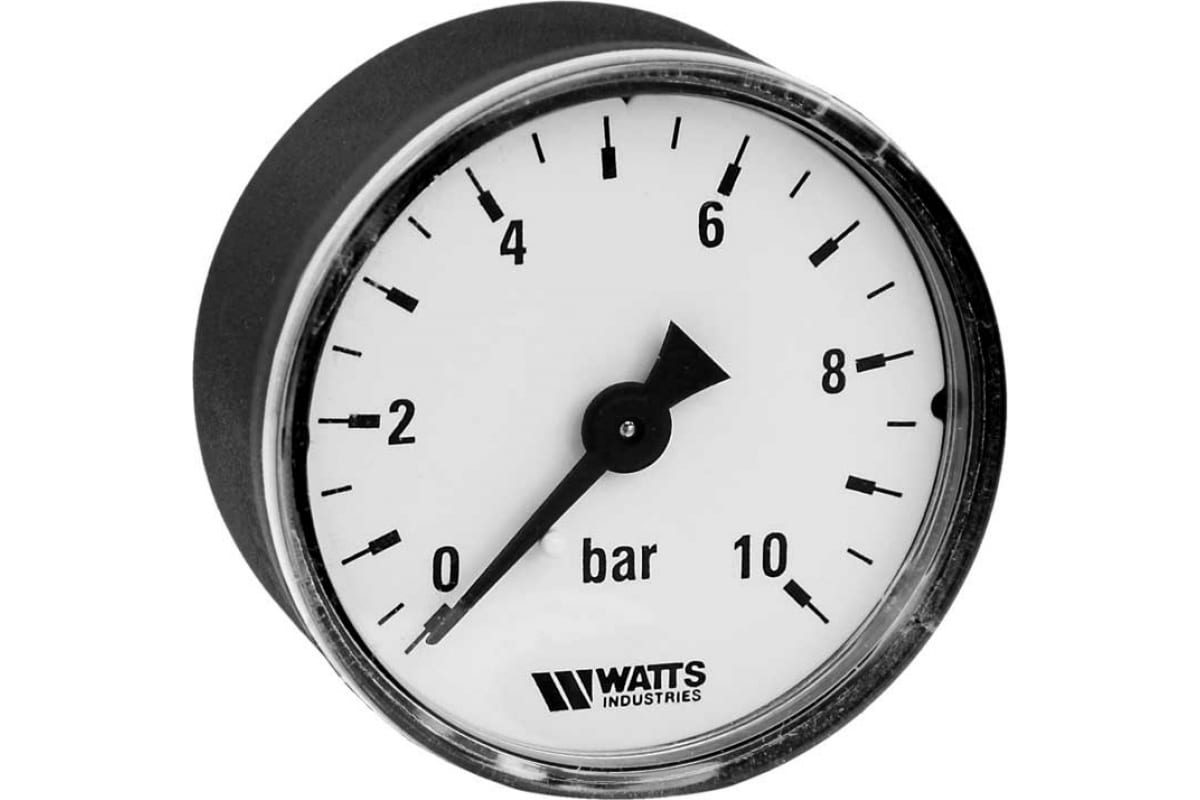 Манометр аксиальный F+R100 0-10bar Watts 10008096