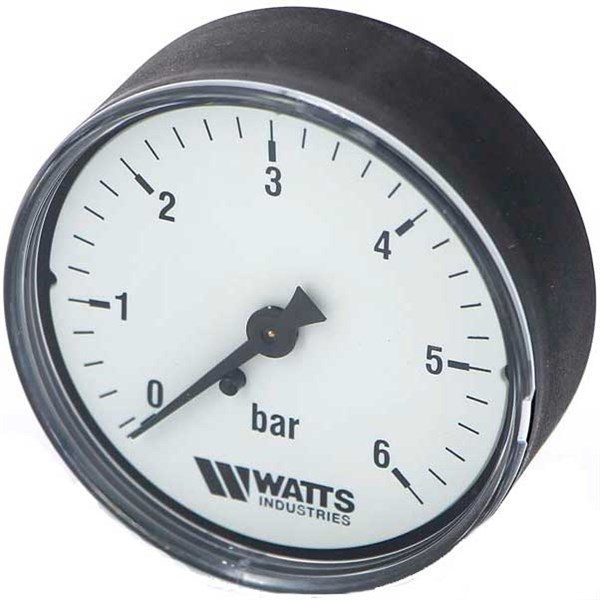 Манометр аксиальный MDА 63/6 хромир. Watts 311045
