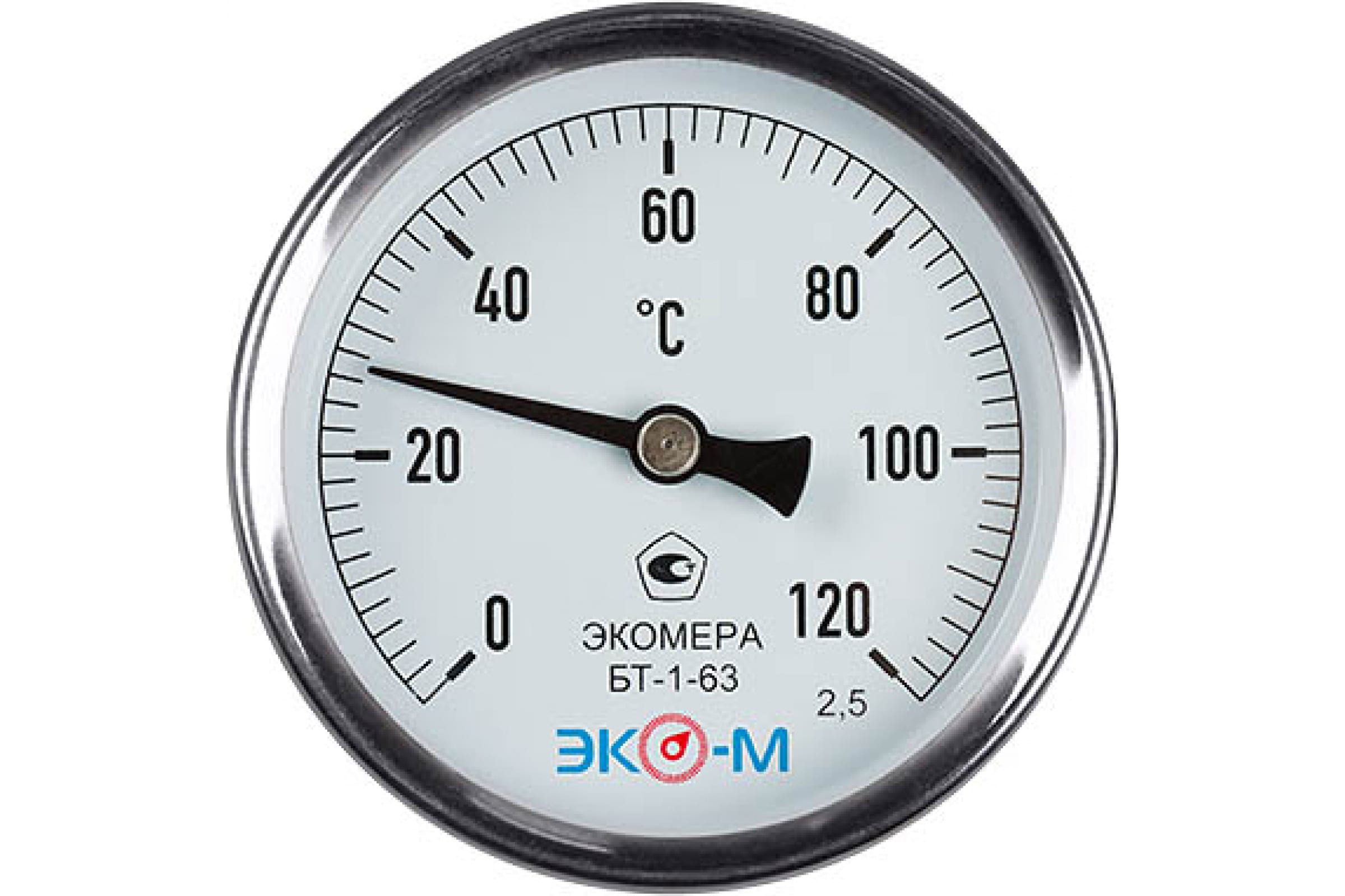 Термометр Ду63 0..120С Экомера БТ-1-63-120С-L40