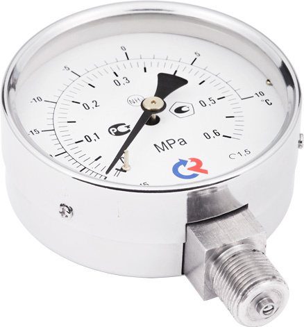 Фото Вакуумметр Росма ТВ-520Р.00(-0,1-0MPa)G1/2.1,0 1