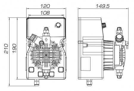 Фото Насос Etatron D.S. DLX-MA/AD 15-4 230V PVDF 1