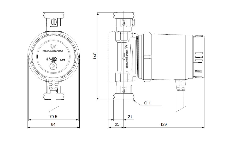 Фото Насос Grundfos COMFORT 15-14 BXA PM 1