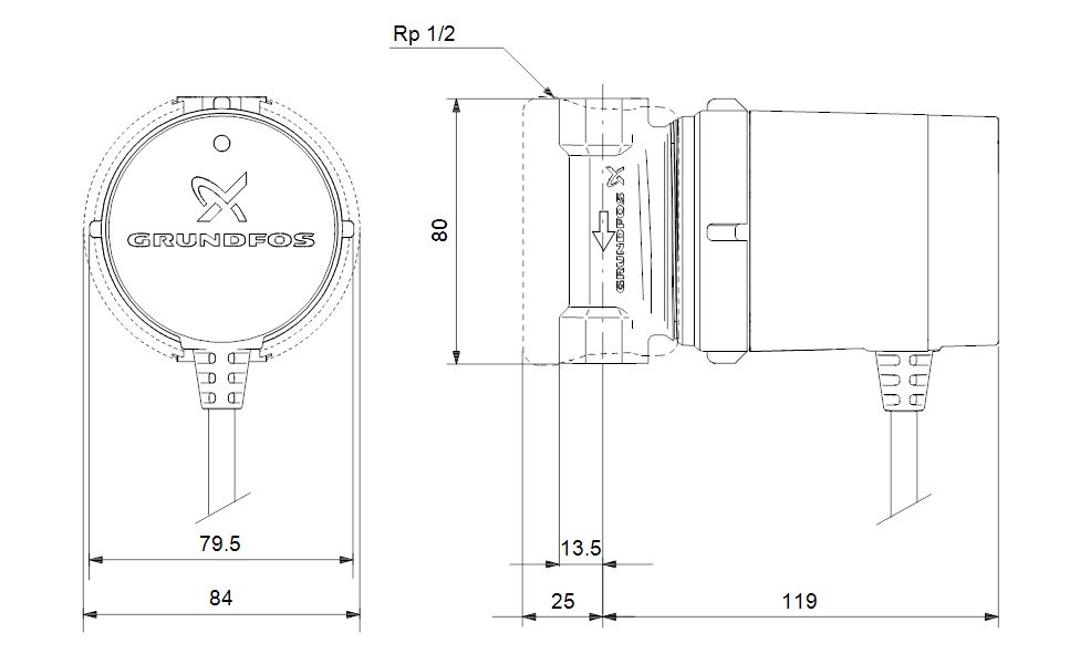 Фото Насос Grundfos COMFORT 15-14 B PM 1
