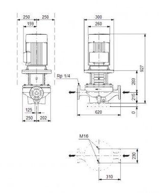 Фото Насос Grundfos TP 125-160/4 A-F-A-BAQE-MX3 1