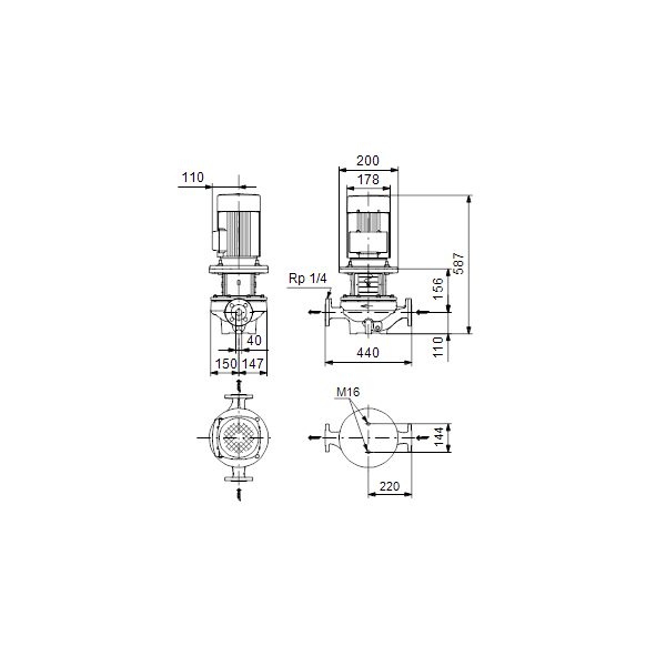 Фото Насос Grundfos TP 40-140/4 A-F-A-BAQE-GX3 4