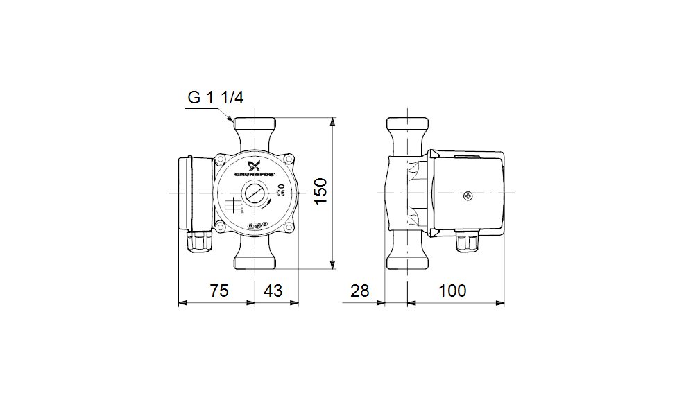 Фото Насос Grundfos UP20-15 N 150 1x230V 50Hz 9H 1