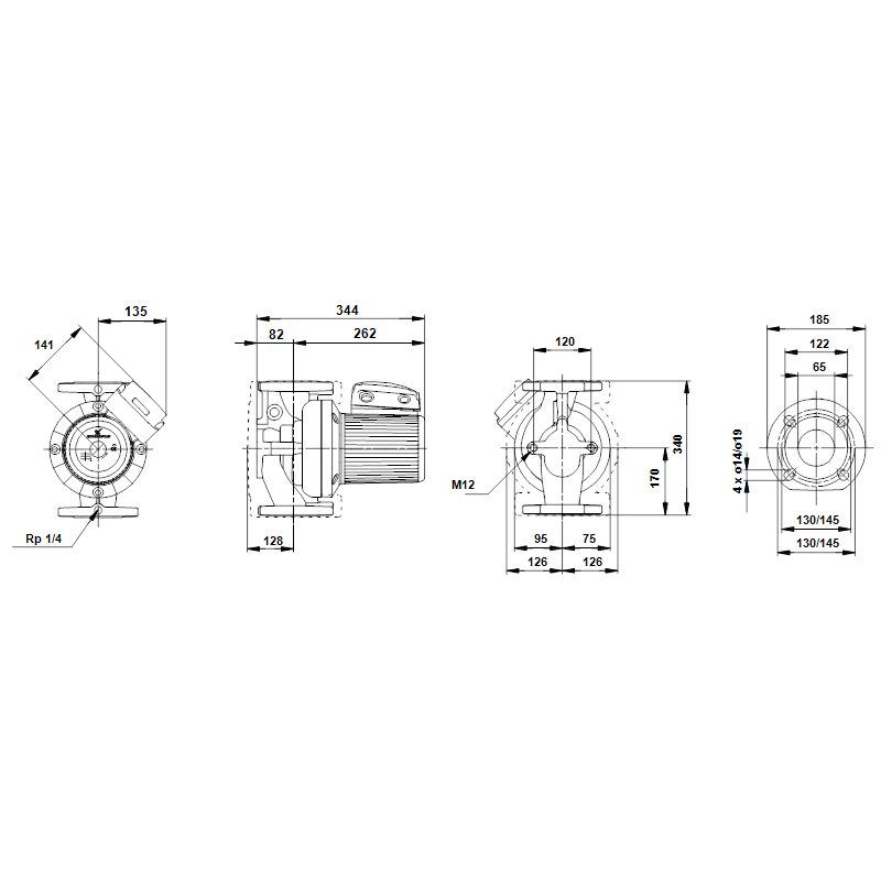 Фото Насос Grundfos UPS65-60/2 F 1x230-240V 1