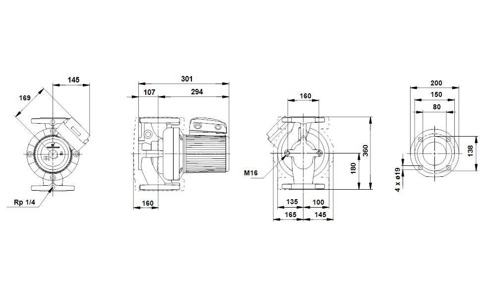 Фото Насос Grundfos UPS80-60 F 3x400-415V PN6 2