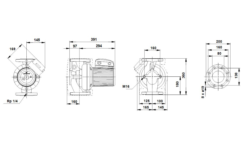 Фото Насос Grundfos UPS80-120 F 3x400-415V PN10 3