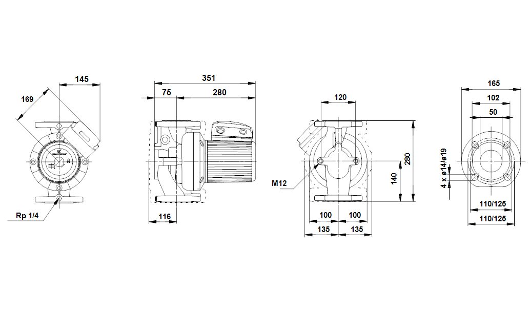 Фото Насос Grundfos UPS 50-180 F 3x400V 50Hz 2
