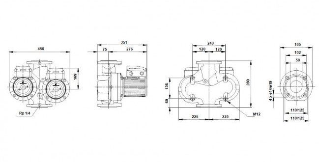 Фото Насос Grundfos UPSD32-120 F 1x230-240V PN6/10 w/relay 1