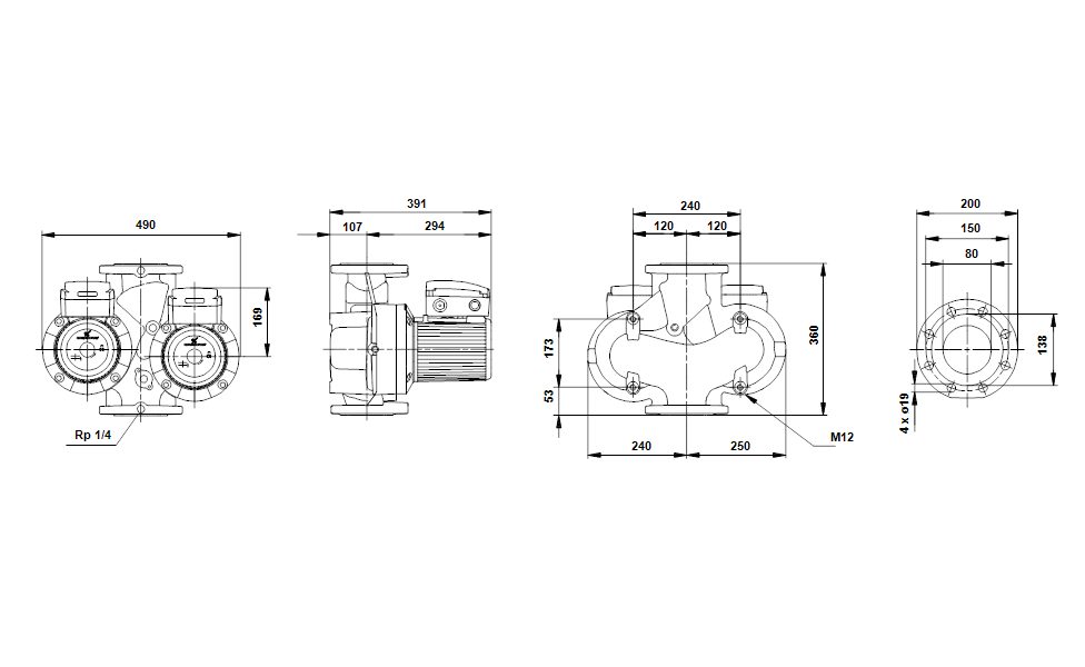Фото Насос Grundfos UPSD80-60 F 3x400-415V PN6 3