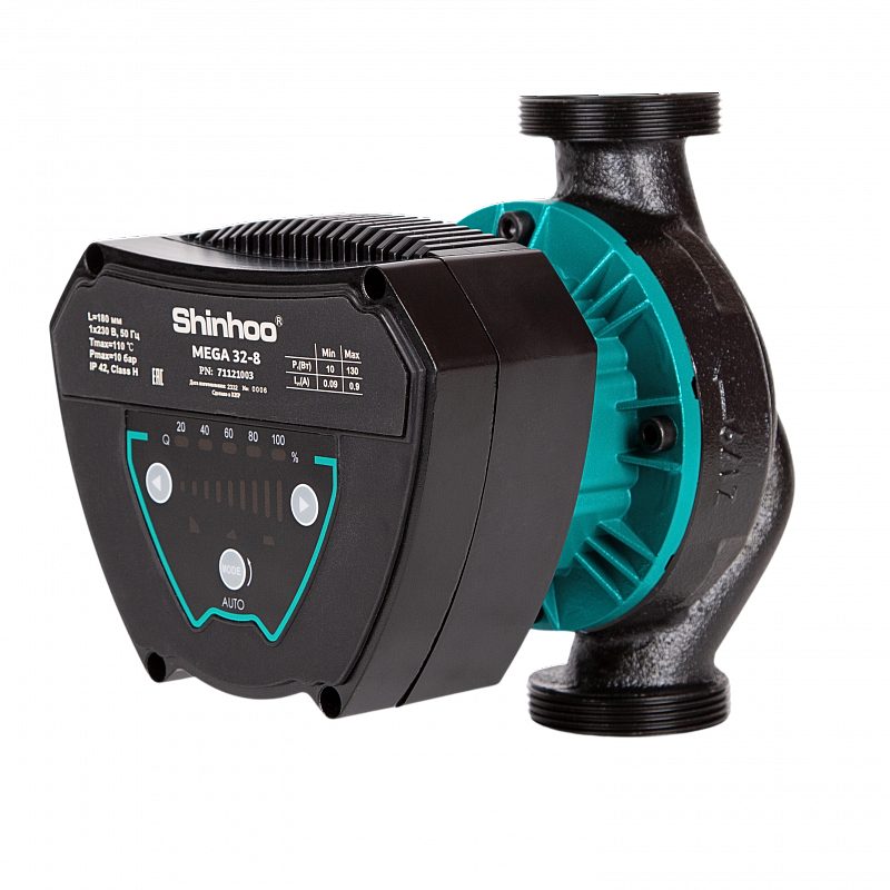 Фото Насос циркуляционный SHINHOO MEGA 25-12 230V резьбовой 2