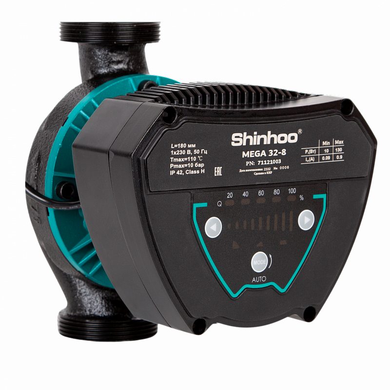 Насос циркуляционный MEGA 25-12 SHINHOO 71121002