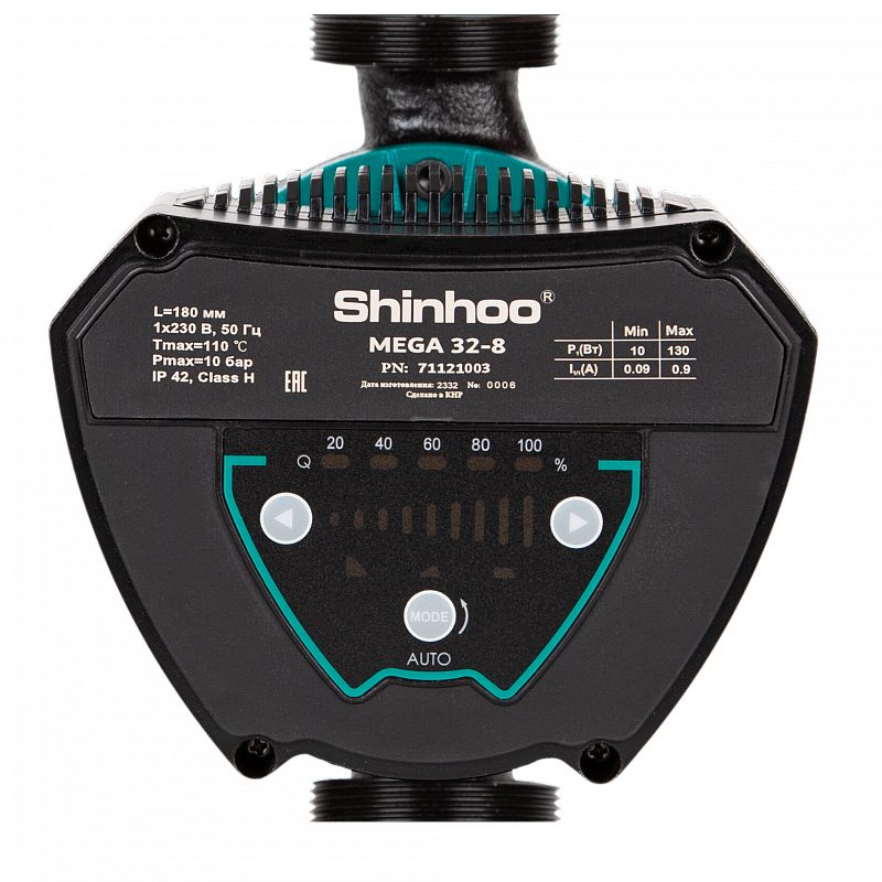 Насос циркуляционный MEGA 25-8 SHINHOO 71121001