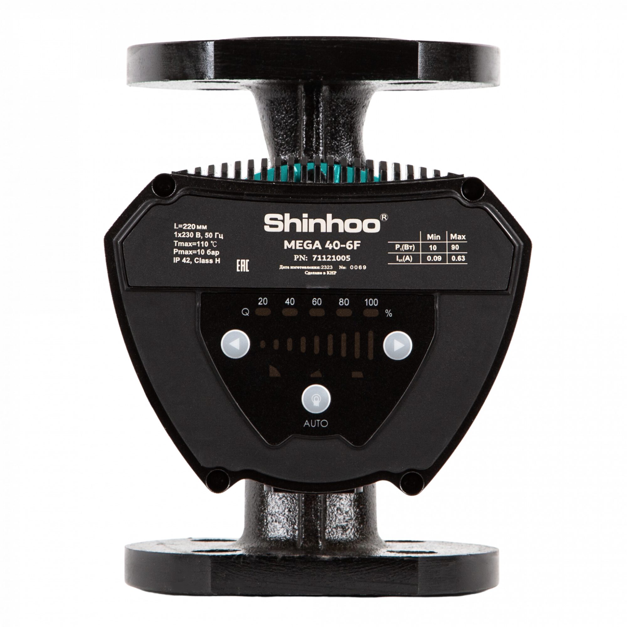 Насос циркуляционный MEGA 40-10F SHINHOO 71121006