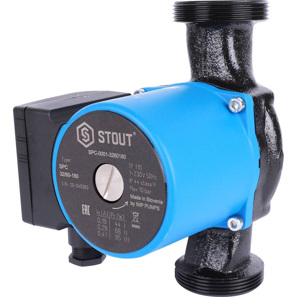 Фото Насос циркуляционный Stout 32/60-180 с гайками 1