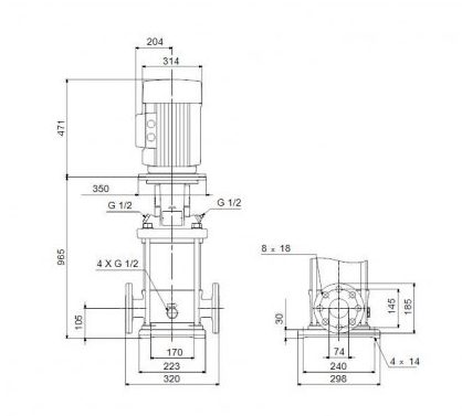 Фото Насос Grundfos CR32-6 A-F-A-E-HQQE 3x400/690 50 HZ 1