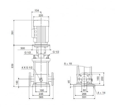 Фото Насос Grundfos CR45-2-2 A-F-A-E-HQQE 3x400D 50 HZ 1