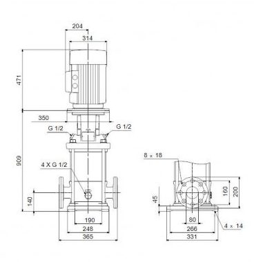 Фото Насос Grundfos CR45-4 A-F-A-E-HQQE 3x400/690 50 HZ 1