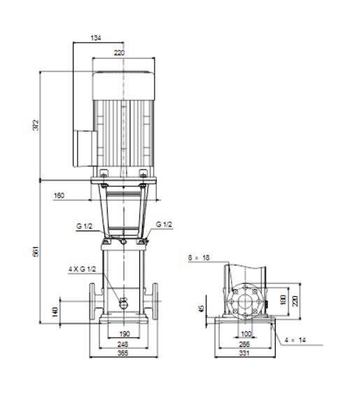 Фото Насос Grundfos CR64-1-1 A-F-A-E-HQQE 3x400D 50 HZ 2