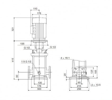 Фото Насос Grundfos CR20-2 A-F-A-E-HQQE 3x400D 50 HZ 1