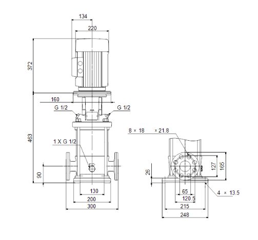 Фото Насос Grundfos CRI 20-3 A-FGJ-A-E-HQQE 2