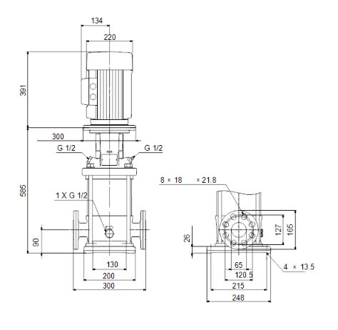 Фото Насос Grundfos CRI 20-5 A-FGJ-A-E-HQQE 2