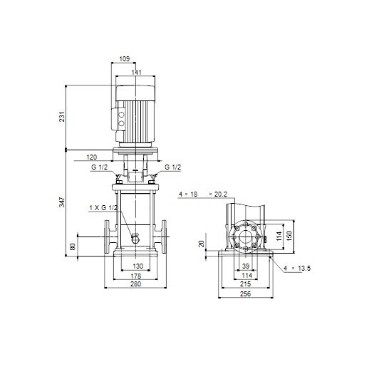 Фото Насос Grundfos CR10-2 A-FJ-A-E-HQQE 3x230/400 50 HZ 1