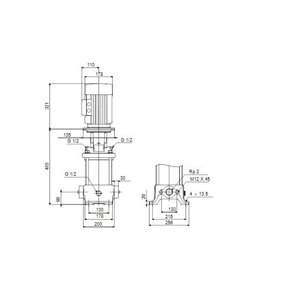 Фото Насос вертикальный многоступенчатый центробежный Grundfos CR 15-2 96501698 4