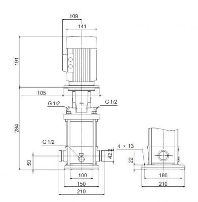 Фото Насос Grundfos CRN5-3 A-P-A-E-HQQE 3x230/400 50HZ 1