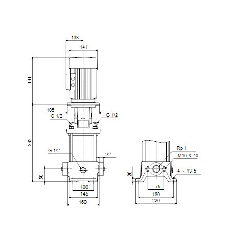 Фото Насос Grundfos CR1S-9 A-A-A-E-HQQE 1x220/240 50HZ 1