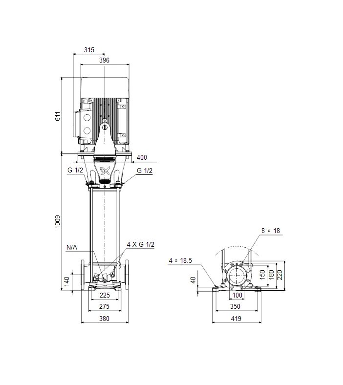 Фото Насос Grundfos CR95-4 A-F-A-E-HQQE 400D/690Y 50 HZ 2