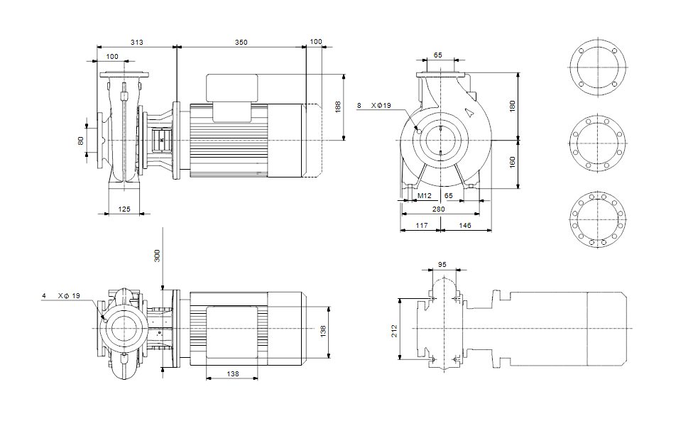 Фото Насос Grundfos NB 65-125/127AAF2AESBAQELW1 2