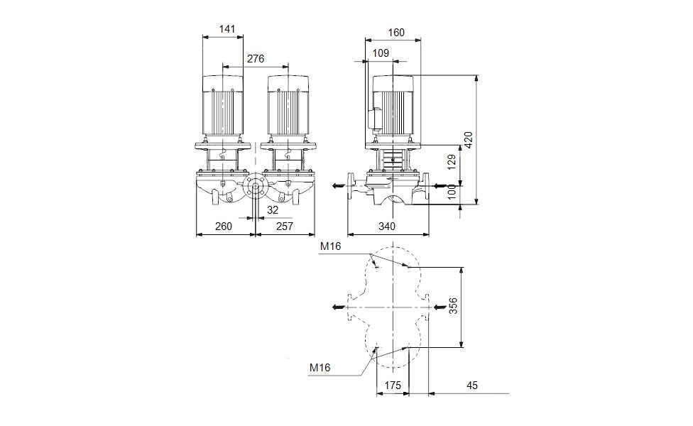 Фото Насос Grundfos TPD 32-100/4 A-F-A-BAQE-DX3 3