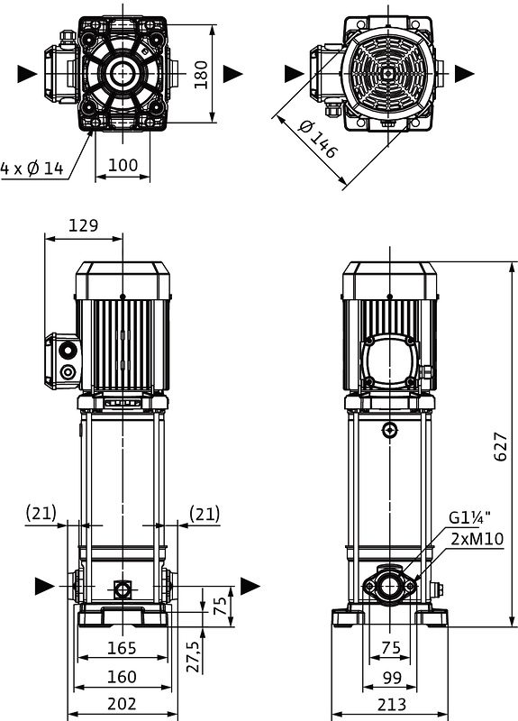Фото Насос Wilo MEDANA CV1-L.606-1/E/E/16O 1