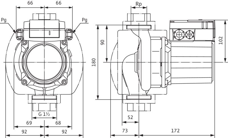 Фото Насос Wilo TOP-Z 25/10 DM PN16 1