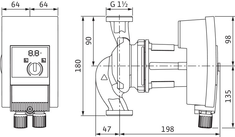 Фото Насос Wilo YONOS MAXO 25/0,5-12 PN10 1