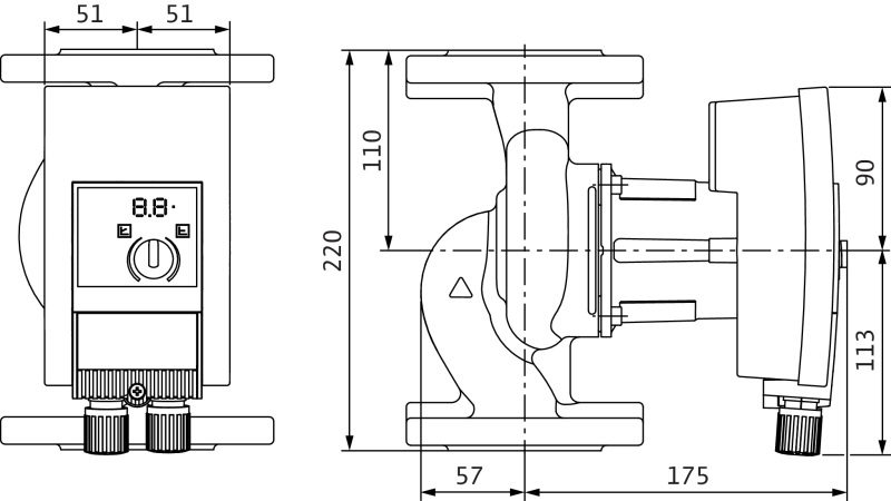 Фото Насос Wilo YONOS MAXO 40/0,5-4 PN6/10 1