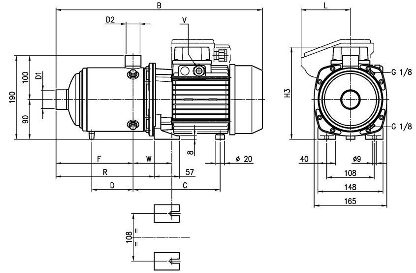Фото Насос Ebara MATRIX/I 3-2T/0,45 IE3 2