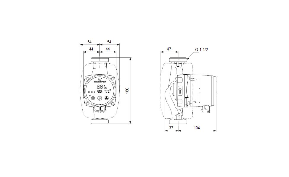Фото Насос Grundfos ALPHA2 25-40 N 180 1x230V 50Hz 6H 3